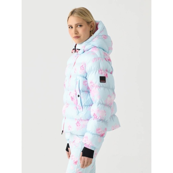 BOGNER FIRE + ICE X LOVESHACKFANCY ROSETTA SKI JACKET - POWDER BLUE - Picture 3 of 8